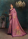 MAHOTSAV SHRIHITHA 21100 SERIES Wine Colour Foiling Digital Print Applique Work Stone Handwork Sarees Collection 21112
